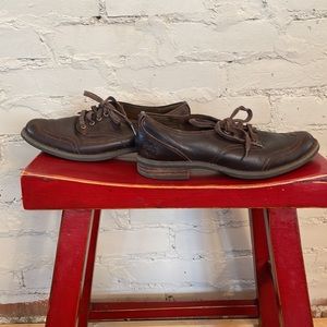 Brown leather Timberland Oxford Dress Shoes, Size 8/EUR 39